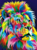 Schilderen op nummer Gekleurde leeuw voorbeeld Hobby Painter