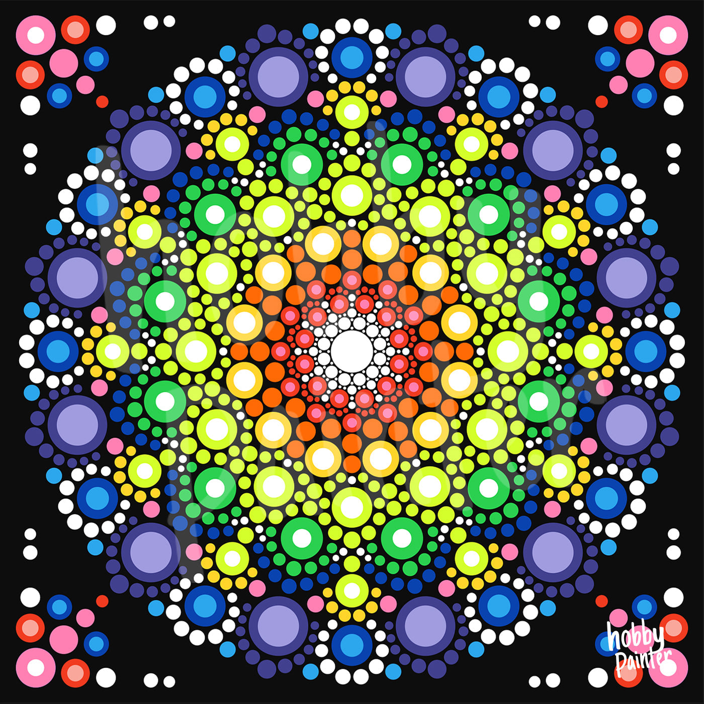 Diamond Painting Meerkleurige Mandala