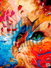 Diamond Painting Gekleurde kat voorbeeld Hobby Painter