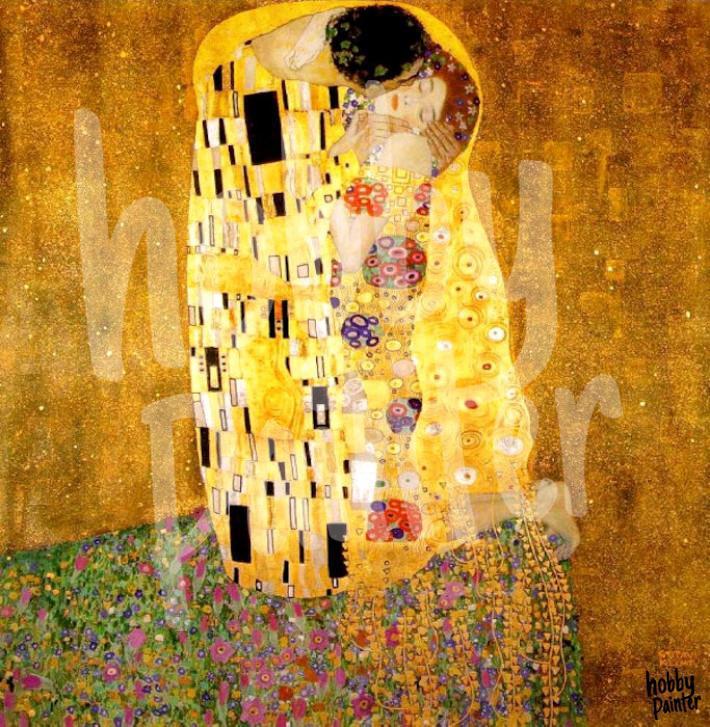 Diamond Painting Gustav Klimt de kus voorbeeld Hobby Painter