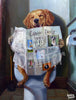 Diamond Painting Hond op toilet voorbeeld Hobby Painter