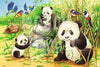 Diamond Painting Panda en 2 baby's voorbeeld Hobby Painter