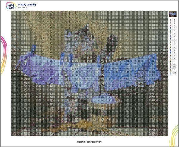 Diamond Painting Spelende kat canvas Hobby Painter