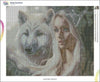 Afbeelding laden in Galerijviewer, Diamond Painting Winter wolf 1 canvas Hobby Painter