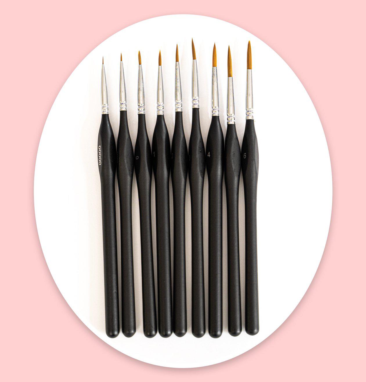 HOTUT Professionele detailborstels, 15 stuks miniatuur droogborstelborstels, droge borstels Miniatuur schilderijborstels, voor acryl, olie, aquarel, miniatuur, model, Warhammer 40k HOTUT Professionele detailborstels, 15 stuks miniatuur droogborstelborstels, droge borstels Miniatuur schilderijborstels, voor acryl, olie, aquarel, miniatuur, model, Warhammer 40k