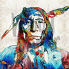 Schilderen op nummer Native American warrior voorbeeld Hobby Painter